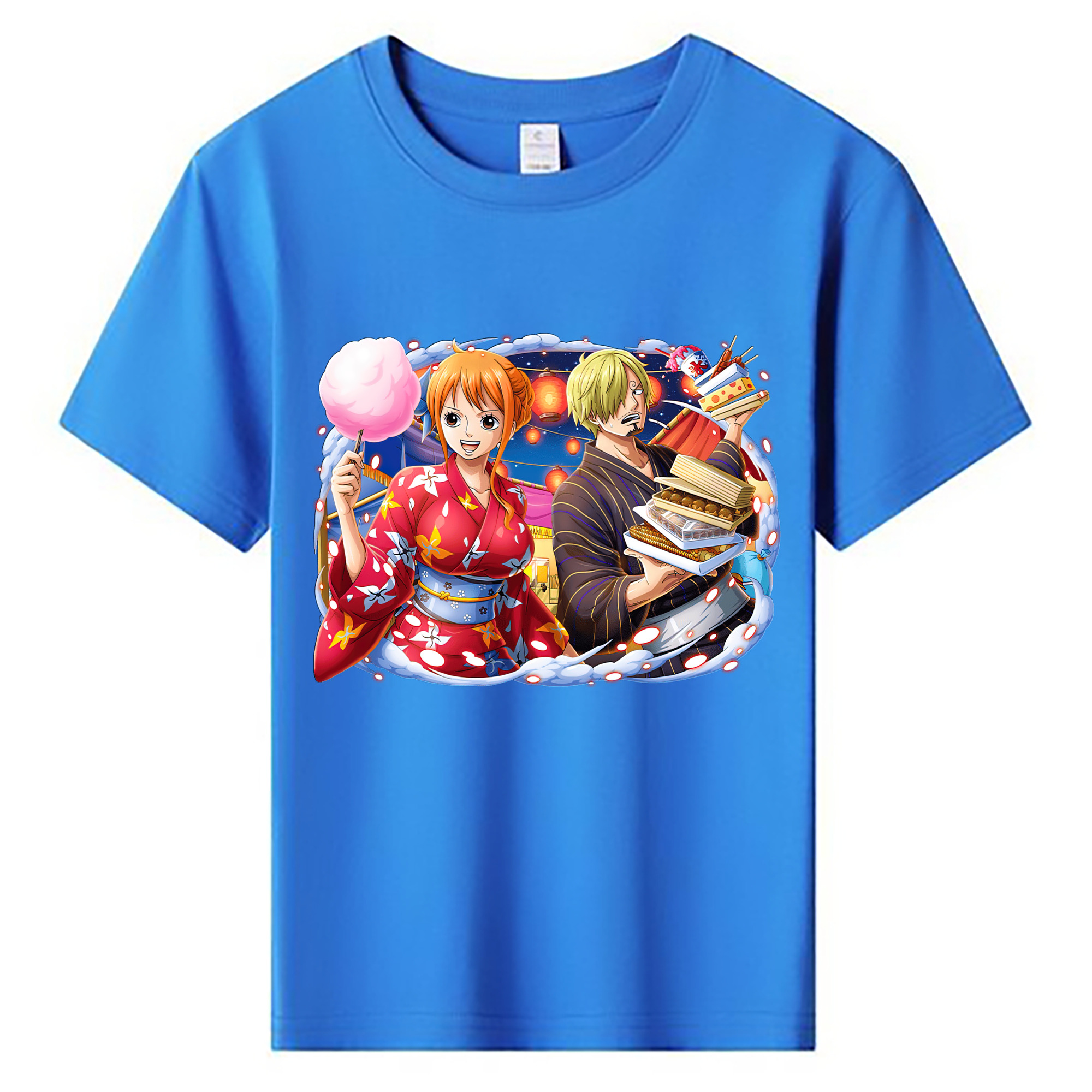 （画像用） ワンピース サンジ ONE PIECE Sanji 綿100％キッズTシャツ（フロントプリント）